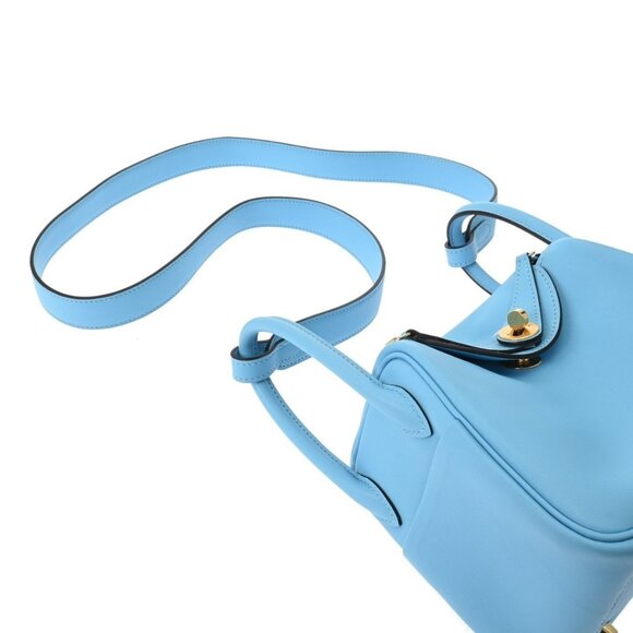 HERMES Lindy Mini Celeste bag - Picture 5 of 12